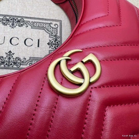 First bag ru bag half-moon-shaped GUCCI mini GG Marmont 0808